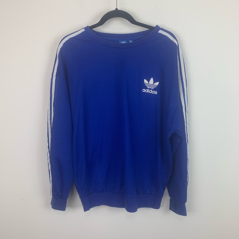 MEN ADIDAS LARGE BLUE SWEATSHIRT VTG INSPIRED